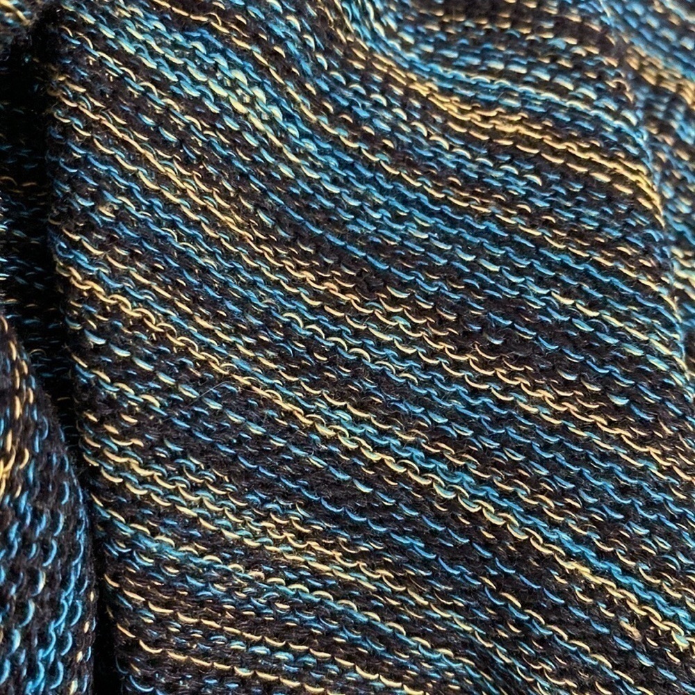 NWT Drama Gold Teal Knit Mini Skirt - Picture 6 of 9